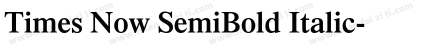 Times Now SemiBold Italic字体转换